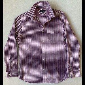 Banana Republic Men’s Shirt, Burgundy/Grey/White, Medium